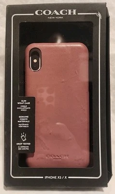 Coach New York iPhone Cell Phone Case For iPhone XS & X Pink  - Image 1 of 2