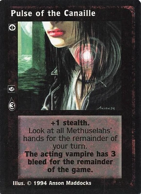 Pulse of the Canaille - Jyhad Deckmaster V:TES Trading Card 1994 - Image 1 of 2