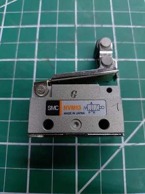 SMC NVM131-N01-02S 3-Port Directional Control Valve w/Roller Lever - Image 1 of 3