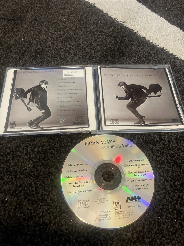 Bryan Adams - Cuts Like A Knife CD A&M Records 1983 BMG Pressing Foto 1 de 1