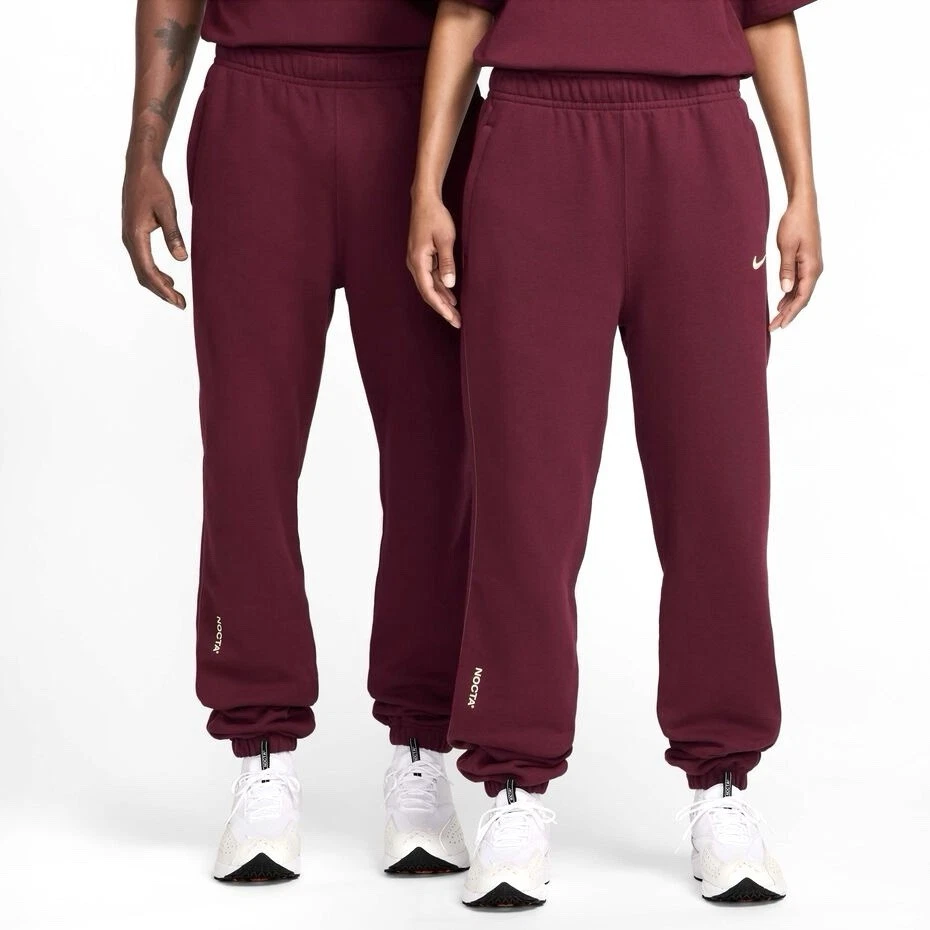 Nike x Drake NOCTA Fleece CS Sweatpants Beetroot/Citron Tint HM5764-638 Men’s M