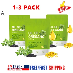 Oil of-Oregano 1-3PACK Black Seed Oil Organic Herbal Supplement IN STOCK - Bild 1 von 16