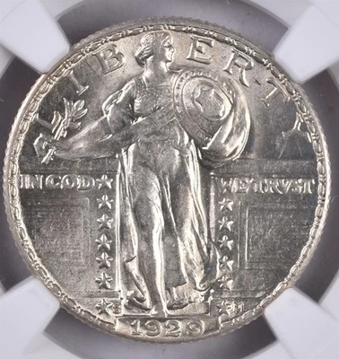 1929-S Standing Liberty Silver Quarter - NGC AU58 FH - Image 1 of 3