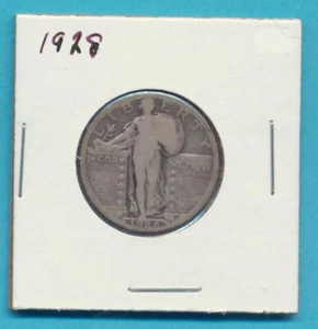 Moneta Stati Uniti 25 Centesimi Quartiere Liberty Argento 1928 Filadelfia - Foto 1 di 4