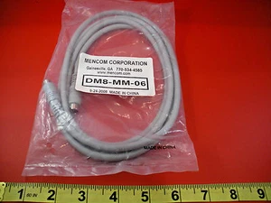 Mencom DM8-MM-06 Connector Cordset Receptacle 8 Pin Pole Wire Male Cable DM8MM06 - Picture 1 of 3