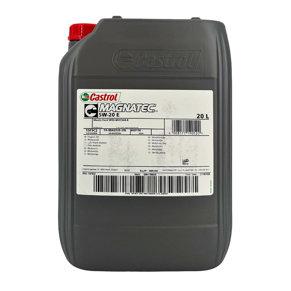 CASTROL Magnatec 5W-20 E Pkw-Motorenöl Ford WSS-M2C948-B, 20 Litro - Immagine 1 di 1