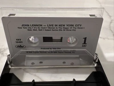 Live in New York City by John Lennon (Cassette ONLY, 1986, Capitol) - Image 1 of 2