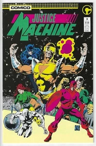 JUSTICE MACHINE #3 (1987) COMICO ~ NEAR MINT- 9.2 - Picture 1 of 2