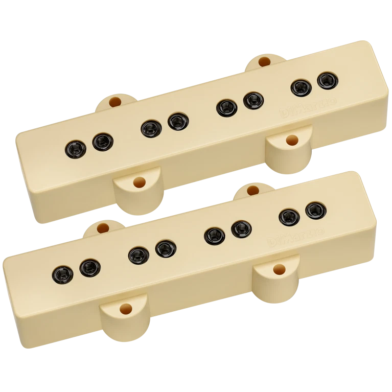 DiMarzio DP123CR Model J/Jazz Bass Neck and Bridge Pickups Set - CREAM - Image 1 of 1