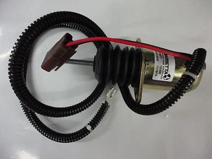 John Deere OEM Fuel Shut Off Solenoid AM124377 3375 375 675 655 755 855 955 F935 - Picture 1 of 4