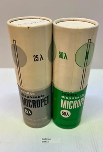 Lot Of 2 Yankee Micropet Disposable Pipettes 50 & 25 µl T0872 - Picture 1 of 12