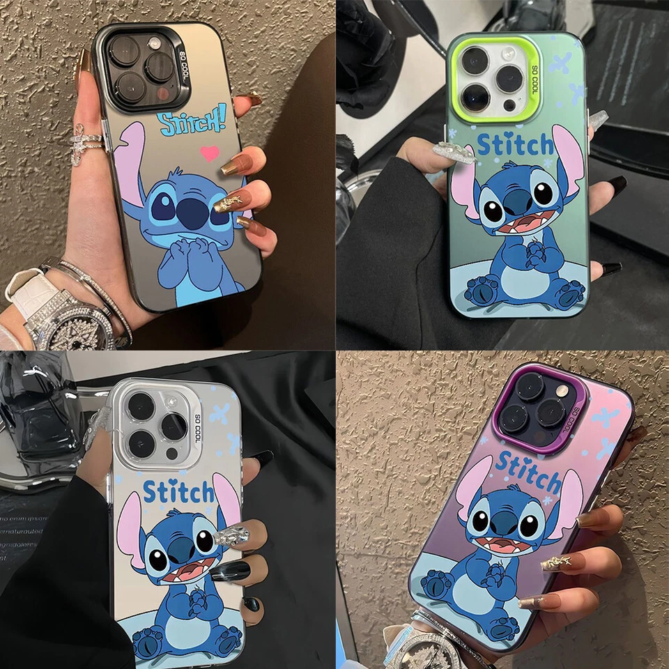 Funda Para Apple iPhone 17/16/15/14/13/12 Pro Max Plus Preciosa Puntada Dibujos Animados Foto 1 de 4