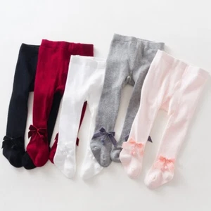 PERFECT PRINCESS Spanish Double Bow Tights. Baby/Girls Pantyhose 0 - 24 Months - Picture 1 of 22