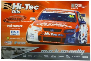 Holden Commodore VE Red Rooster #16 Mark Mcnally Dale Wood Poster Memorabilia