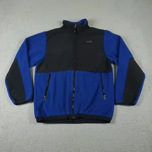 Champion Jacket Boys Large Blue Black Fleece Full Zip Up Winter Coat Kids - Picture 1 of 11
