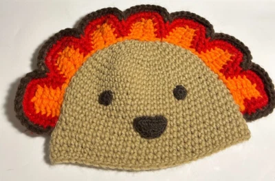 Infant Knit Hat Turkey Face Design 0-12 Mos Just One You by Carter Thanksgiving - Image 1 of 3