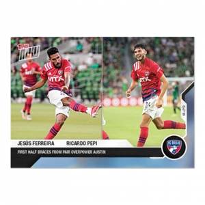 2021 TOPPS NOW MLS #127 JESUS FERREIRA & RICARDO PEPI  - FIRST HALF BRACES - Picture 1 of 2