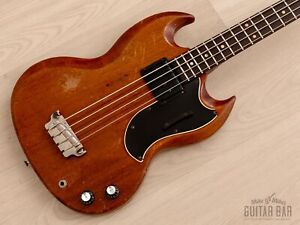 1961 Gibson EB-0 Vintage Short Scale SG Bass Cherry w/ Case