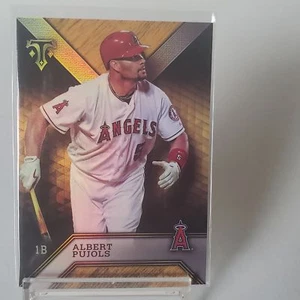 Albert Pujols 2016 Topps Triple Threads #6 Topps Amber /150 LA Angels - Picture 1 of 2