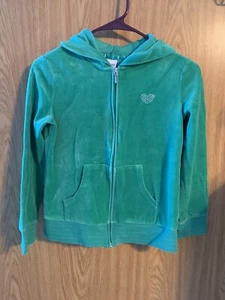 Girls Circo Full Zip Hoodie L 10/12 Green (Plush material) - Picture 1 of 5
