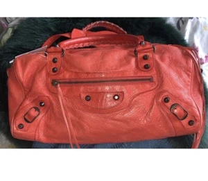echt BALENCIAGA Leder The Twiggy 2WAY Tasche Handtasche rot 128523 - Bild 1 von 11