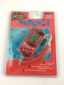 Tiger Electronics Match 4 Extreme Chain Games LCD Key Chain - NEW/ SEALED - Picture 1 of 8