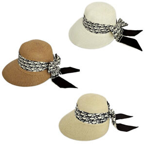 Sombrero de Paja Mujer Gorro de Playa para Mujer Verano Piscina Protección Solar