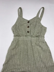 Women’s Romeo + Juliet Couture Linen/Rayon Sleeveless Jumpsuit •Size S *EUC - Picture 1 of 12