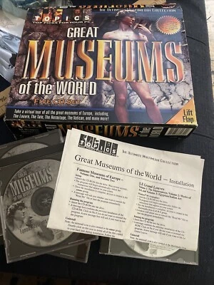 Great Museums Of The World, 1999 Big Box PC, CounterTop Software CD Win95 5 Disc - Image 1 of 4