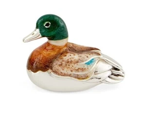 Silber und Emaille Ente - komplett gepunzt Sterlingsilber - Bild 1 von 2