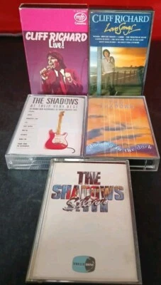 Cliff Richard The Shadows Five Cassette Album Bundle Foto 1 de 4
