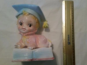 Relpo Graduation Baby Kopf Vase & Sparschwein - 6097 - Mind Zustand - Bild 1 von 4