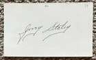 Jerry Staley Signed Card   Cardinals White Sox Debut 1947   Paper Loss Back