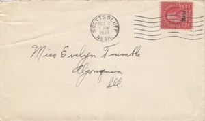 SCOTTS BLUFF NEBR. ~ STAMPED ENVELOPE ~ SCOTT # 671~ c. - 1929 - Picture 1 of 1