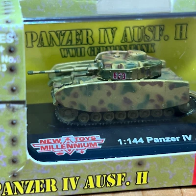 Vintage WWII Classic Armor German Panzer IV Ausf.H Tank 1:144 Scale Display Case - Image 1 of 4