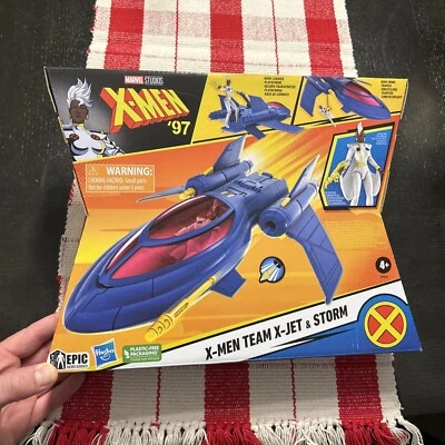 Figura Hasbro Marvel Studios X-Men '97 Epic Hero Team X-Jet con tormenta de 4" nueva en caja  Foto 1 de 3