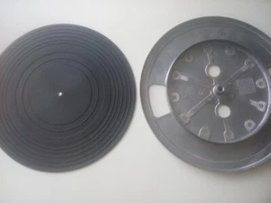 JVC turntable spare parts E10816 platter + E24351 rubber mat 1980s - Picture 1 of 4