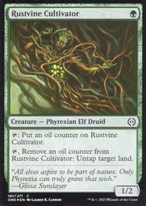 RUSTVINE CULTIVATOR 181/271 FOIL PHYREXIA: ALL WILL BE ONE MTG MAGIC NM - Picture 1 of 1