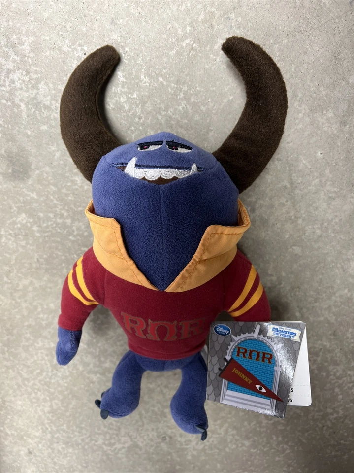 迪士尼约翰尼迷你豆袋毛绒怪物大学10英寸RnR兄弟会 — 第 1/1 张图片