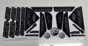 CAN-AM OUTLANDER 1000R XXC 22-25 CUSTOM GRAY AND BLACK LAMINATED DECAL CANAM ATV - Picture 1 of 7
