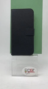 Cover case Portafoglio Per HTC M8 One 2 Mini Rigida Similpelle Nera - Foto 1 di 4