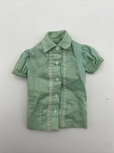 Vintage Barbie Turquoise Top Pajama Party #1601 Mint Green Shirt 1964 - Picture 1 of 8