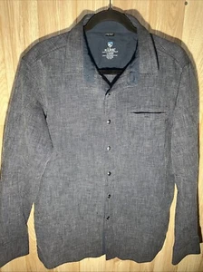 Kuhl Men’s Large 5 Panel Grey Long Sleeve Button Up Shirt - Picture 1 of 7