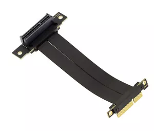 Riser nappe d'extension PCI Express Gen 4.0 un port PCIe x4 64 GT/s - Bild 1 von 4