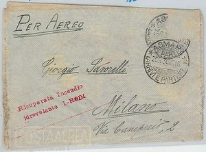 65264 - ÄTHIOPIEN - POSTGESCHICHTE: Flugunterbrechung ASMARA MILANO Longhi # 3599 - Bild 1 von 1