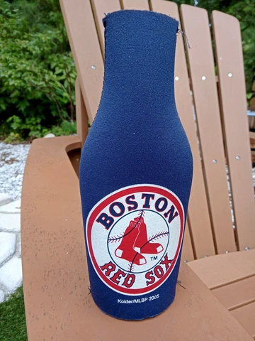 Boston Red Sox Bottle Koozie Cooler with Zipper Pull Cover