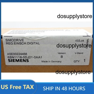 New 6SN11180DJ210AA1 Siemens Simodrive 6SN1118-0DJ21-0AA1 6SN1 118-0DJ21-0AA1 - Image 1 of 4