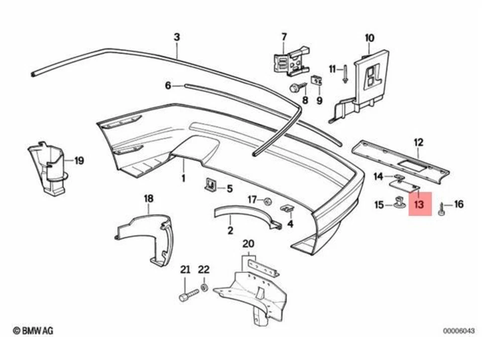 Original BMW E31 840Ci 840i 850Ci 850CSi cupé solapa 51128108579 Foto 1 de 1