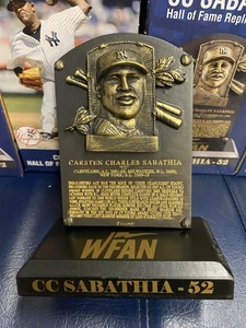 2025 CC Sabathia New York Yankees π Yankee Stadium SGA Hall Of Fame Plaque - Picture 1 of 4