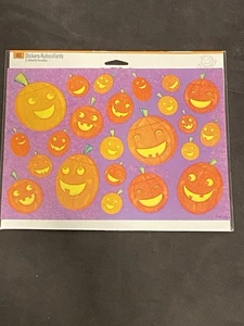 Jack O Laterne Aufkleber 2 Blatt 46 Halloween Kürbis American Greetings NEU - Bild 1 von 2